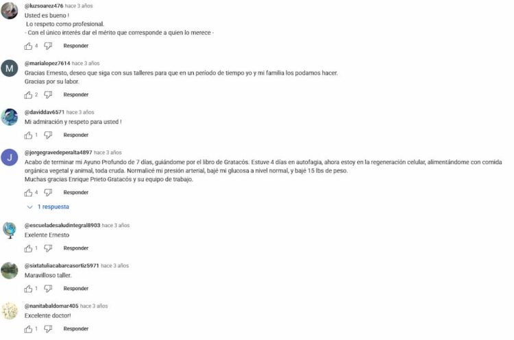 Opinión del taller de implementación Ayuno Profundo 3.0, claves prácticas de restauración metabólica y nutrición celular de Ernesto Prieto